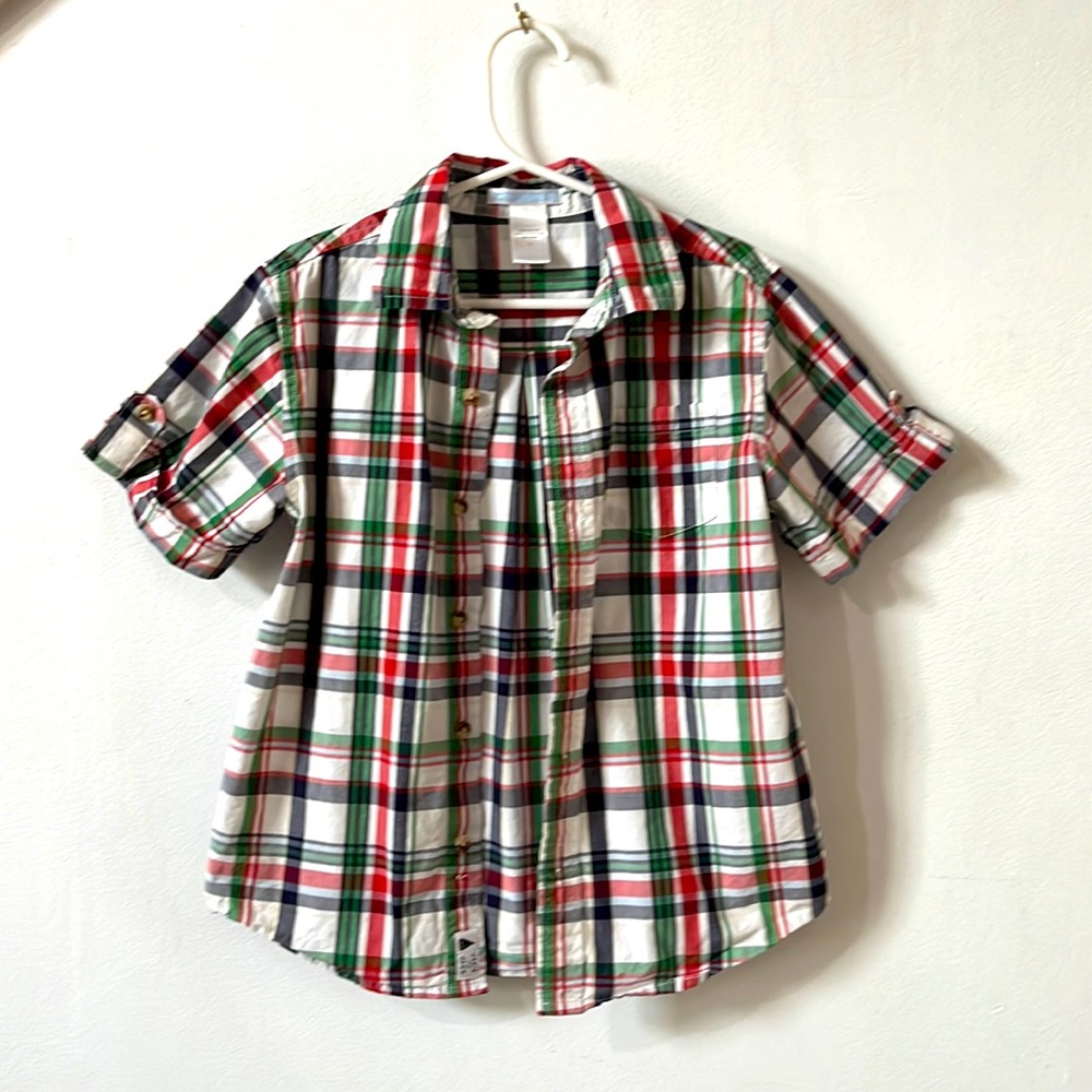 Little boys Janie and Jack size 5 button down shirt. Excellent condition.